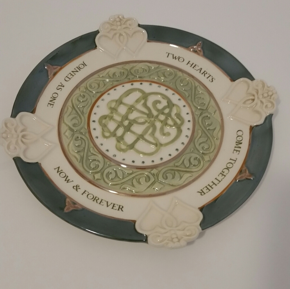 Grasslands Road Irish Celtic Wedding Plate